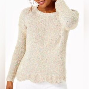 Lilly Pulitzer Gliana Metallic Rainbow  Sweater Size M